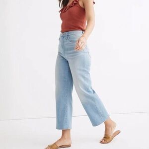Madewell high rise wide leg jeans